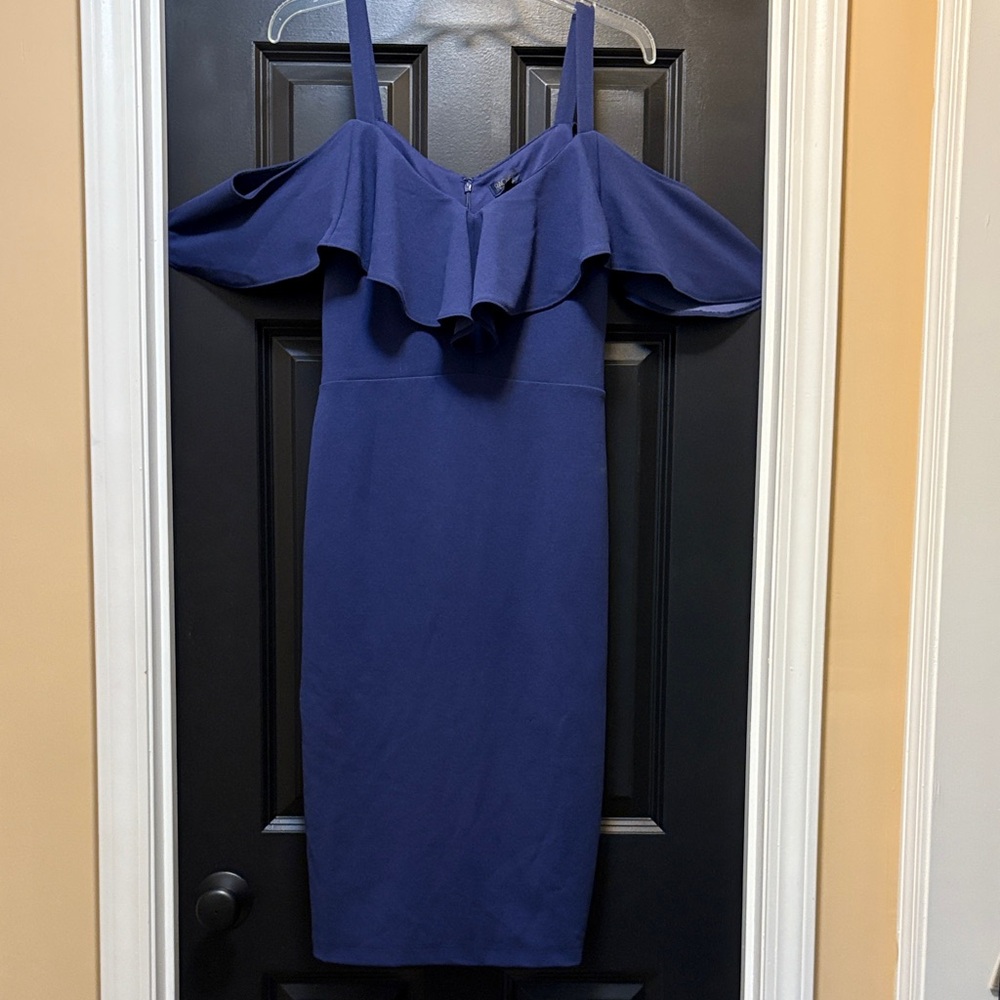 RACHEL Rachel Roy Strapless Navy Dress - Picture 1 of 7